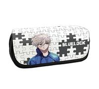 MayDee Trousse à Crayons Blue Lock pour Les élèves du Primaire Et du Secondaire Sac à Crayons Blue Lock Anime Double Zip Grande Capacité (C) (A)