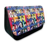 MayDee Trousse à Crayons Blue Lock pour Les élèves du Primaire Et du Secondaire Sac à Crayons Blue Lock Anime Double Zip Grande Capacité