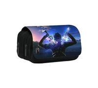 MayDee Trousse à Crayons Sword Art Online pour Les élèves du Primaire Et du Secondaire Sac à Crayons Sword Art Online Anime Double Zip Grande Capacité (E)