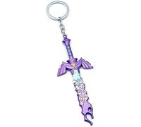 MayDee Zelda Porte-clés Tears of Kingdom Porte-clés Link Master Épée Pendentif Accessoire, Violet, taille unique