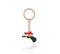 MayDONG Collier avec pendentif carte de la région du Kurdistan pour homme et femme en acier inoxydable, Métal