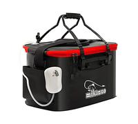 MayDONG Seau de pêche pliable pratique avec poignée léger pour le camping