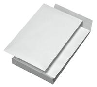 mayer-network 30007072 Pochettes à soufflet - B4, sans fenêtre, pli de 40 mm, fond en forme de bloc, adhésif, 140 g/qm, blanc, 100 pièces