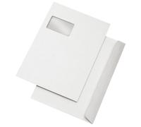 mayer-network 30025136 Enveloppes d'expédition C4, avec fenêtre, autocollantes, 100 g/qm, blanc, 500 pièces