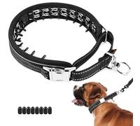 Mayerzon Martingale Collier anti-traction pour chiens de moyenne et grande taille, collier de dressage pour chiens, berger allemand, boxeur, rottweiler, réfléchissant, avec anneau pivotant à 360° et