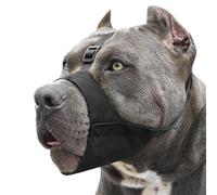 Mayerzon Muselière Souple en Tissu avec Sangle antidérapante, Anti Morsure, Anti Mastication, Laisse Boire l’Animal, pour Chien de Moyenne et Grande Taille, Pitbull, American Bully, Boxer, Rottweiler