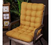 MAYFABD Coussin de Chaise de Jardin avec Dossier Extérieur Interieur Lavables et Dehoussable Coussin à Dossier Haut pour Chaise Fauteuil de Jardin Galette de Chaise Exterieur,B,45x100cm