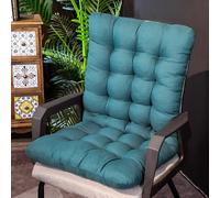 MAYFABD Coussin de Chaise de Jardin avec Dossier Extérieur Interieur Lavables et Dehoussable Coussin à Dossier Haut pour Chaise Fauteuil de Jardin Galette de Chaise Exterieur,A,45x85cm