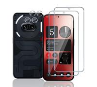 Mayfun Verre Trempé pour Nothing Phone 2A, 2 Pièces Protecteurs d'écran + 2 Pièces Caméra Arrière Protecteur, 9H Dureté, Anti-Rayures Sans Bulles HD Film Vitre Protection écran