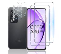 Mayfun Verre Trempé pour OPPO A80 5G, [2+2 Pièces] Protecteurs d'écran et 3D Caméra Arrière Protecteur, 9H Dureté, Anti-Rayures Sans Bulles HD Film Vitre Protection écran
