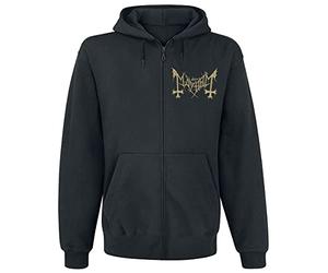 MAYHEM Daemon Homme Sweat-Shirt zippé à Capuche Noir L