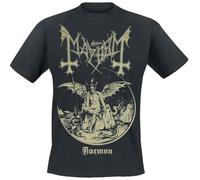 MAYHEM Daemon Homme T-Shirt Manches Courtes Noir L 100% Coton Regular/Coupe Standard