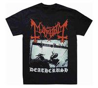 Mayhem Deathcrush T-Shirt Graphic Printed Top Tee for Men Black XXXL