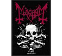 Mayhem - Mayhem Patch Alpha Omega Daemon Band Logo Nouveau Officiel Noir Woven Sew On Size Accessory Size