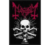 Mayhem - Mayhem Patch Alpha Omega Daemon Band Logo Nouveau Officiel Noir Woven Sew On Size One Size