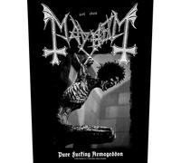 Mayhem - Patch "Pure Fucking Armageddon" RO9957 (taille unique) (Noir/Blanc)
