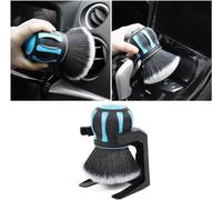 Mayhug Brosse de détail, brosse à épousseter intérieure, brosse de nettoyage d'intérieur de voiture avec support de rangement, outil de nettoyage synthétique pour voiture XL, kit de nettoyage