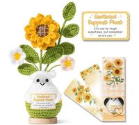 MAYICIVO Support émotionnel en peluche au crochet fait à la main - Cadeau inspirant pour femme - Pour se rétablir - Soins personnels - Santé mentale - Anniversaire - Pour femme, maman, sœur, amie