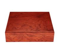 MAYINGLON Boîte Bijoux Femme Boîte À Cigares En Bois Scellée, Boîte Hydratante De Voyage, Capacité Simple Et Portable, Cèdre(Red)