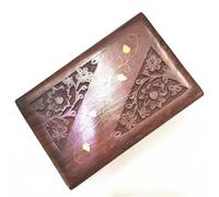 MAYINGLON Boîte Bijoux Femme Boîtes À Bijoux En Bois Bodhi Faites À La Main, Coffrets D'art De Décoration Familiale(20 * 12 * 6cm) Grande Boite A Bijoux Femme(Type-K)
