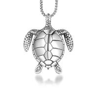 MAYIYAHO Acier Inoxydable Tortue de mer Pendentif Collier Vintage Animal Mignon Hommes Bijoux personnalisés Or Argent chaîne torsadée