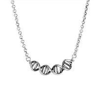 MAYIYAHO Argent Couleur ADN Colliers Femmes Nouvelle Chaîne de Clavicules Pendentif Long Collier Mode Bijoux