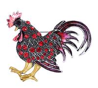 MAYIYAHO Mode 4 Couleurs Strass Poulet Broches Femmes Hommes Vintage émail Poussin Animal fête décontracté Broche Broches de Haute qualité