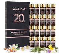 MAYJAM Coffret d'huiles parfumées 20 pièces, coffret cadeau d'huiles essentielles pour diffuseur, aromathérapie, humidificateur