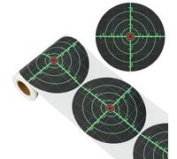 MAYJOYDIY 100 Cible Autocollante de Tir à Effet Éclaboussures de 15cm en Papier Réactif Auto Adhésive de Couleur Vert Fluorescent pour Stand de Tir Arc de Tir à l'arc Entraînement Pratique