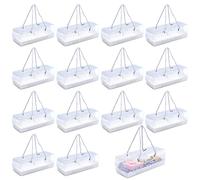 MAYJOYDIY 15 boîte à Gâteau Roulé Transparente Rectangulaire Motif Citrouille avec Poignée en Corde Argentée Idéale pour les Fêtes D'Anniversaire Noël Mariage et Autres Occasions Spéciales