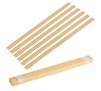 MAYJOYDIY 16 bande de Bois pour Guitare Garniture de Reliure Rectangulaire en Bois Naturel de 365x17mm Incrustation Décorative pour Guitare pour Luthiers Restaurateurs et Amateurs.