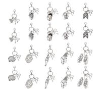 MAYJOYDIY 20pcs Pendentifs Charme Alliage Griffe Main Pendentifs Forme Corps Coeur Cerveau Poumons Décorations 10 Styles Décorations pour Fabrication de Bijoux DIY Collier Bracelet