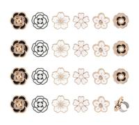 MAYJOYDIY 24 breloque Stéthoscope à Fleurs 6 Styles Accessoires de Stéthoscope Fleurs de Cerisier/Camélia Résine Émaillée Pendentif Stéthoscope Décorations Cadeau pour les Infirmières et les Médecins