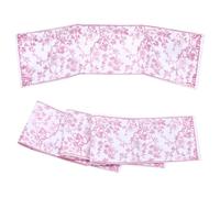 MAYJOYDIY 4 pcs Porte-cartes Mahjong Impression Chinoiserie 32.5x13.4cm Housse de Carte Mahjong Rectangle en Tissu Imprimé Doux Accessoires de Rangement Cartes Protège Feuille de Marque, Rose