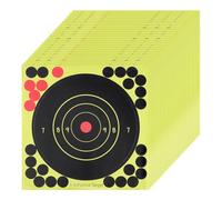 MAYJOYDIY 60 Autocollant pour Cible de Tir Papier Réactif de 20cm Autocollant pour Cible pour Stand de Tir Arc de Tir à l'arc Entraînement Pratique (16 Trou)