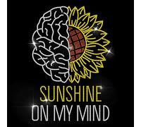 MAYJOYDIY Autocollant thermocollant en forme de tournesol avec strass « Sunshine On My Mind » - Transfert thermique - Patch de réparation de vêtements pour t-shirt, chapeau, veste, sac à vêtements