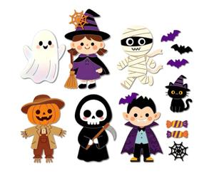 MAYJOYDIY Découpes Halloween Fantôme et Monstre Sorcière Citrouille Épouvantail Gabarit d'Embossage Squelette Poinçons de Découpe en Acier au Carbone pour Fabrication Cartes DIY Scrapbooking Album