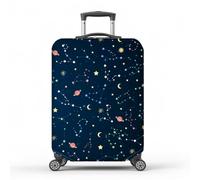 MAYJOYDIY Housse de Valise Constellation Ciel Étoilé Élastique avec Signes du Zodiaque Anti Poussière Anti Rayures et Lavable. Taille M Convient aux Valises de 22 25cm D'Épaisseur.
