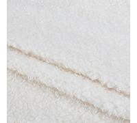 MAYJOYDIY Tissu Polaire Sherpa Bouclé Blanc de 1.72 m Doublure Thermique en Peau D'Agneau de 77cm Tissu Polaire Bouclé en Fausse Laine pour Costumes Oreillers Tapis Vêtements Décorations