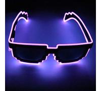 maykawe Lunettes LED en fil néon avec plusieurs modes d'éclairage, idéales pour les clubs, les vacances, les bars et les spectacles