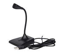 maykawe Microphone de conférence USB de bureau omnidirectionnel à condensateur 360° avec col de cygne Plug Play pour réunion en ligne, enregistrement, jeu, chat vidéo, Skype sur ordinateur, PC