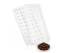 maykawe Moule en Silicone 40 Sphères avec Couvercle, 1,7 CM | Moule à Pralines, Moule Silikomart, pour Glace et Bonbons, Souple et Facile à Démouler