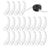 Maylatte Lot de 12 lames de rechange en plastique | Convient pour les débroussailleuses et coupe-bordures, lames dentées comme pièce d'usure pour débroussailleuses électriques