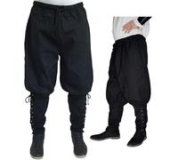 Maylynn Pantalon médiéval avec Poches et laçage - Viking/celte