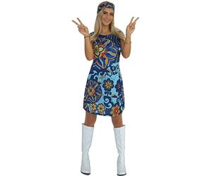 Maylynn Robe hippie pour femme d'été des années 60 70 sans manches