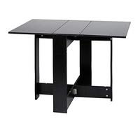 MAYMA Table de Cuisine Pliable,Table d'appoint avec Ailes Pliantes, Table de Cuisine, Finition et Chêne, Table Pliante avec 2 Abattants, en Panneaux de Particules Melaminés