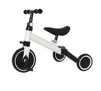 MAYMAR Homewell Tricycle Bébé Évolutif, Kinderkraft Velo Tricycle 2 en 1, avec Draisienne et Ride Fonction, Cadeau Bebe 1-5 Ans sans Freins (04, Blanc)