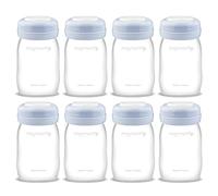 Maymom biberon à col large pour collecte et stockage du lait maternel 160 ml, disque SureSeal réutilisable, compatible avec S1 S2 9 Plus