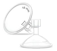 Maymom boucliers mammaires MyFit Crater Series 10 mm, conception en deux pièces, compatibles avec les pièces de tire-lait Medela, compatibles avec le connecteur MaxFlow Flex, lot de 2