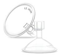 Maymom boucliers mammaires MyFit Crater Series 11 mm, conception en deux pièces, compatibles avec les pièces de tire-lait Medela, compatibles avec le connecteur MaxFlow Flex, lot de 2